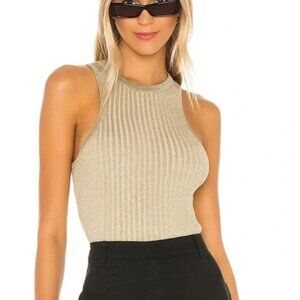 GOLD KNIT SUPERDOWN SWEATER TANK - SIZE S